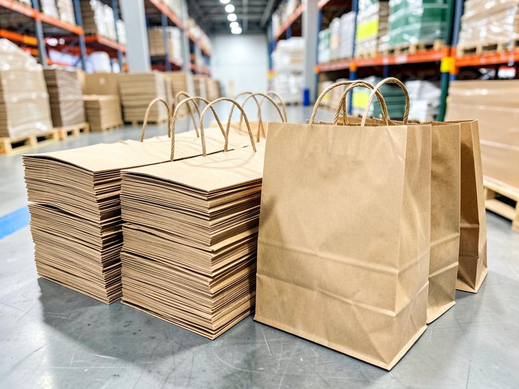 Kraft Carrier Bag — 14 × 25 cm · 120 gsm · twisted handles